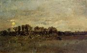 Charles-Francois Daubigny, Orchard at Sunset